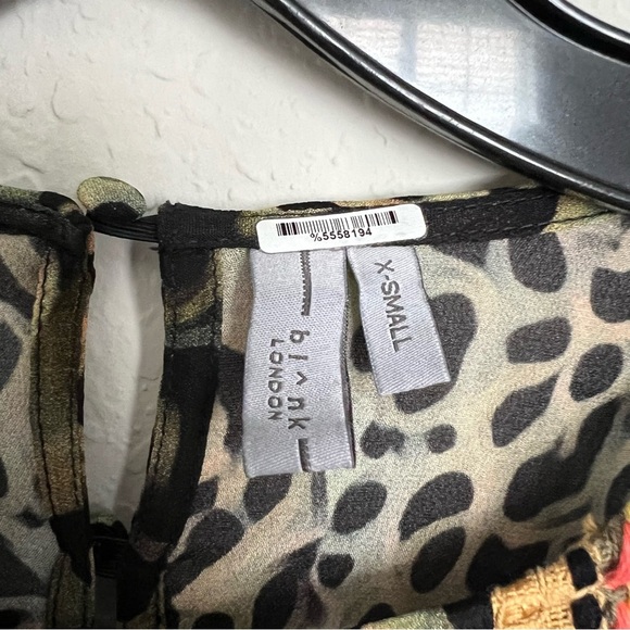 Anthropologie Blank London Miranda Peasant Blouse Size XS Balloon Sleeves - Picture 8 of 10